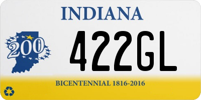 IN license plate 422GL