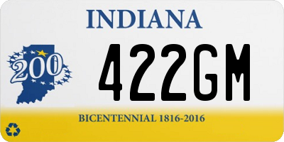 IN license plate 422GM