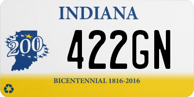 IN license plate 422GN