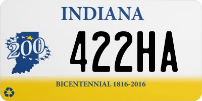 IN license plate 422HA