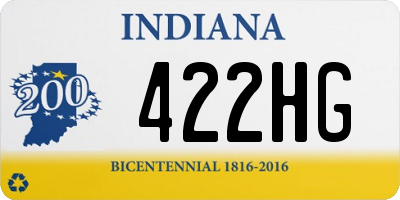 IN license plate 422HG
