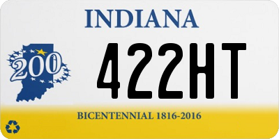 IN license plate 422HT