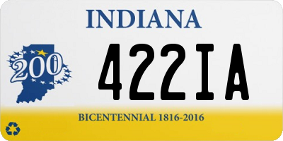 IN license plate 422IA