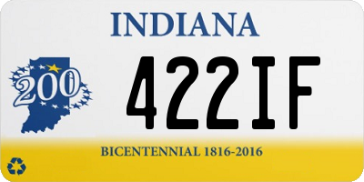 IN license plate 422IF