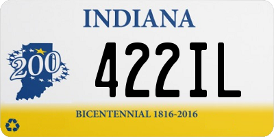 IN license plate 422IL