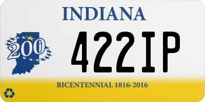 IN license plate 422IP