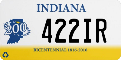 IN license plate 422IR