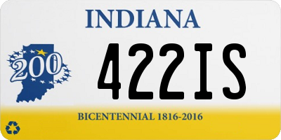 IN license plate 422IS