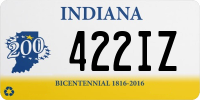 IN license plate 422IZ