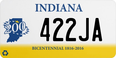 IN license plate 422JA