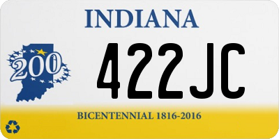 IN license plate 422JC