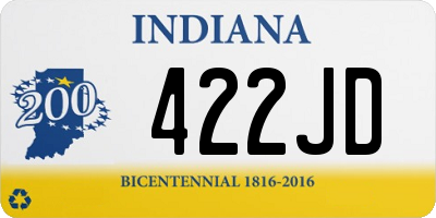 IN license plate 422JD