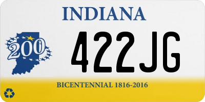 IN license plate 422JG