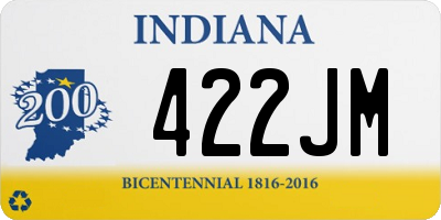 IN license plate 422JM