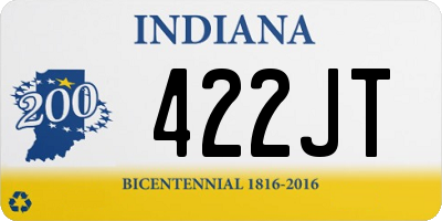 IN license plate 422JT