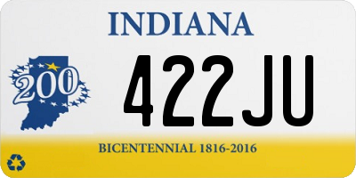 IN license plate 422JU