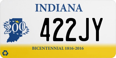 IN license plate 422JY