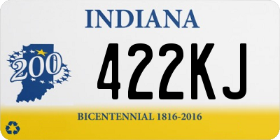 IN license plate 422KJ