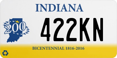 IN license plate 422KN