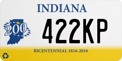 IN license plate 422KP