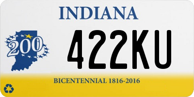 IN license plate 422KU