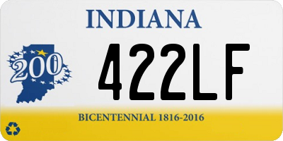 IN license plate 422LF