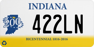 IN license plate 422LN