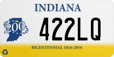 IN license plate 422LQ