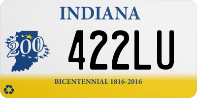 IN license plate 422LU