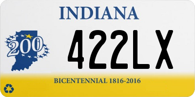 IN license plate 422LX