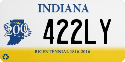 IN license plate 422LY