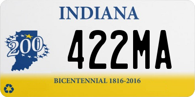 IN license plate 422MA