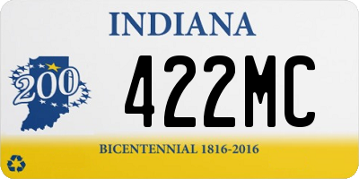 IN license plate 422MC