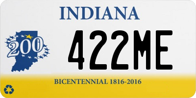 IN license plate 422ME