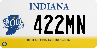 IN license plate 422MN