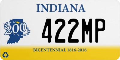 IN license plate 422MP