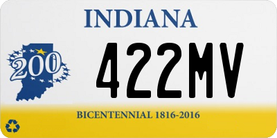 IN license plate 422MV