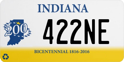 IN license plate 422NE