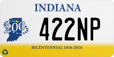 IN license plate 422NP