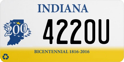 IN license plate 422OU