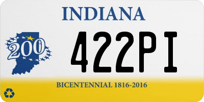 IN license plate 422PI