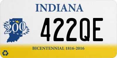 IN license plate 422QE