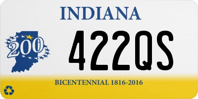 IN license plate 422QS