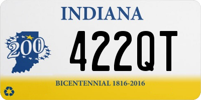 IN license plate 422QT