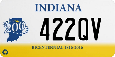 IN license plate 422QV