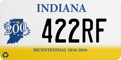 IN license plate 422RF