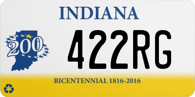 IN license plate 422RG