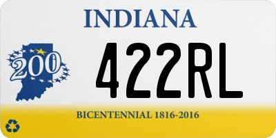 IN license plate 422RL