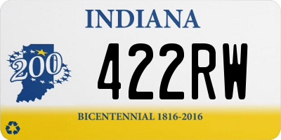 IN license plate 422RW