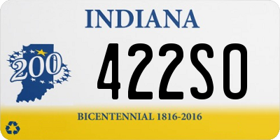 IN license plate 422SO